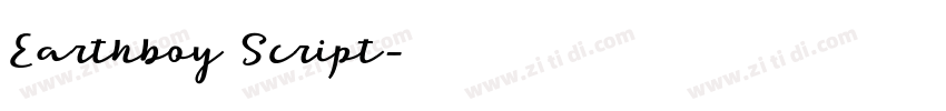 Earthboy Script字体转换
